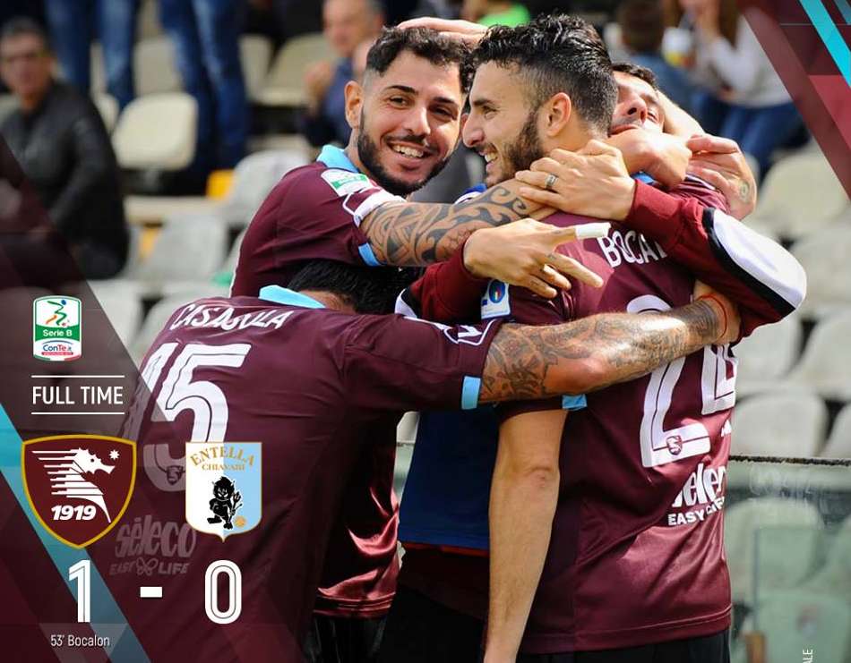 La Salernitana Batte L’Entella All’Arechi: Salvezza In Cassaforte