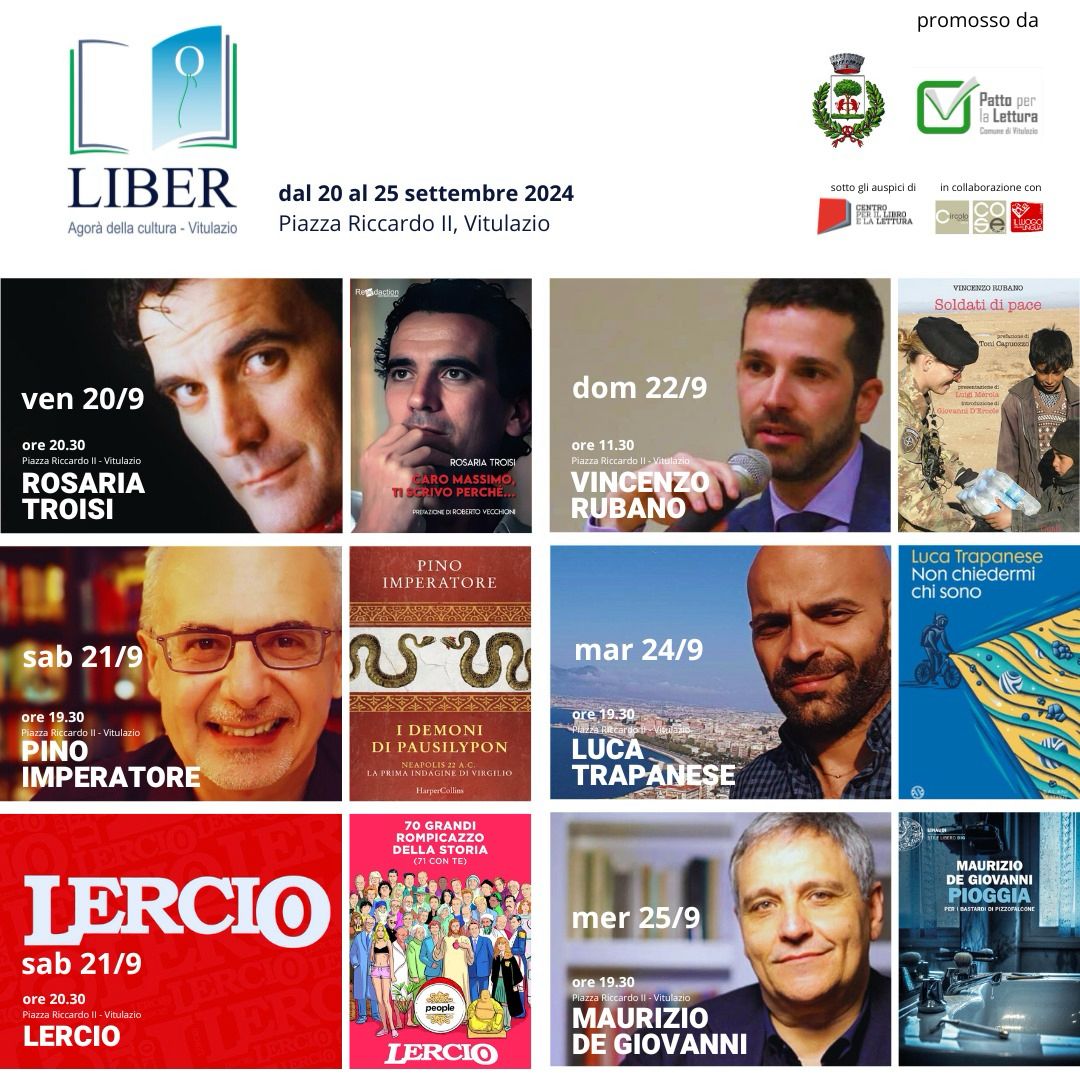 “Liber Agorà della Cultura”, Vitulazio incontra il mondo della letteratura