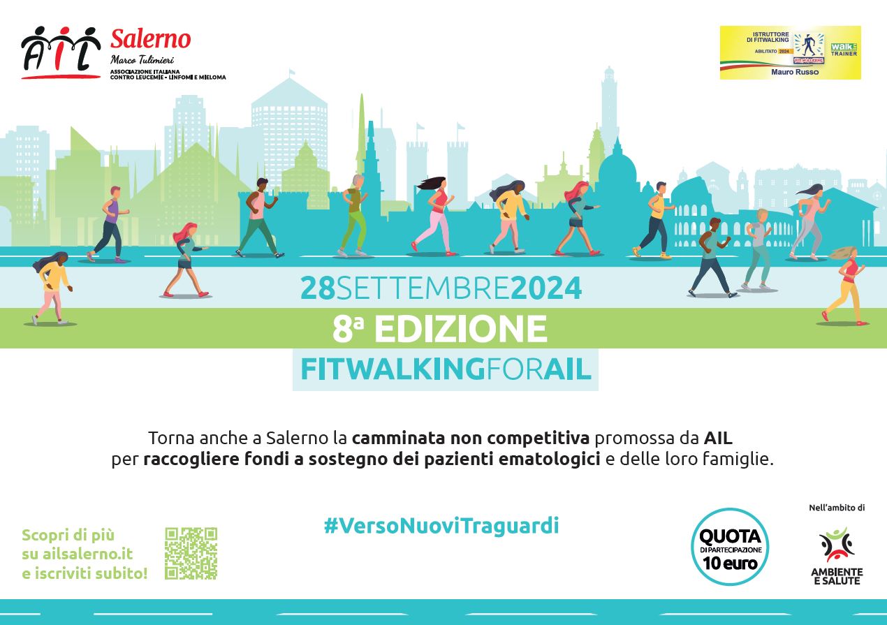 Ritorna anche a Salerno la “Fitwalking for Ail”