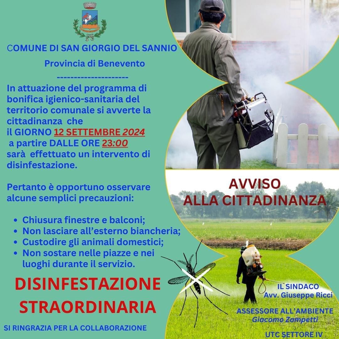 West Nile, prevista disinfestazione: la nota dell’Asl di Benevento ai sindaci sanniti