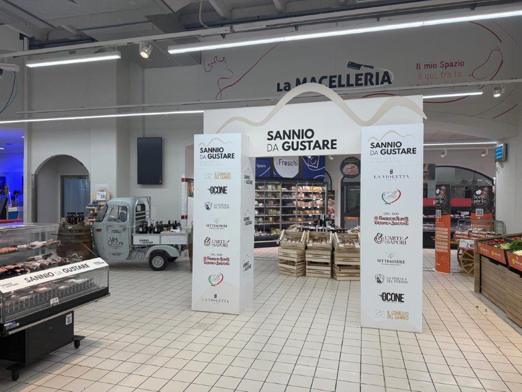 Il Marchio di Confindustria ”Sannio da gustare” nello spazio Conad al  “Buonvento”