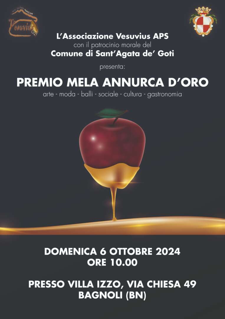 Sant’Agata de Goti: nasce il premio ‘Mela Annurca d’Oro’