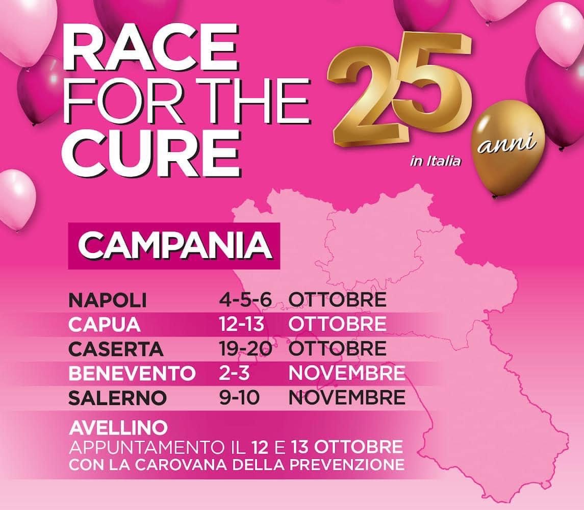 Lotta ai tumori, anche a Benevento la “Race for the Cure”