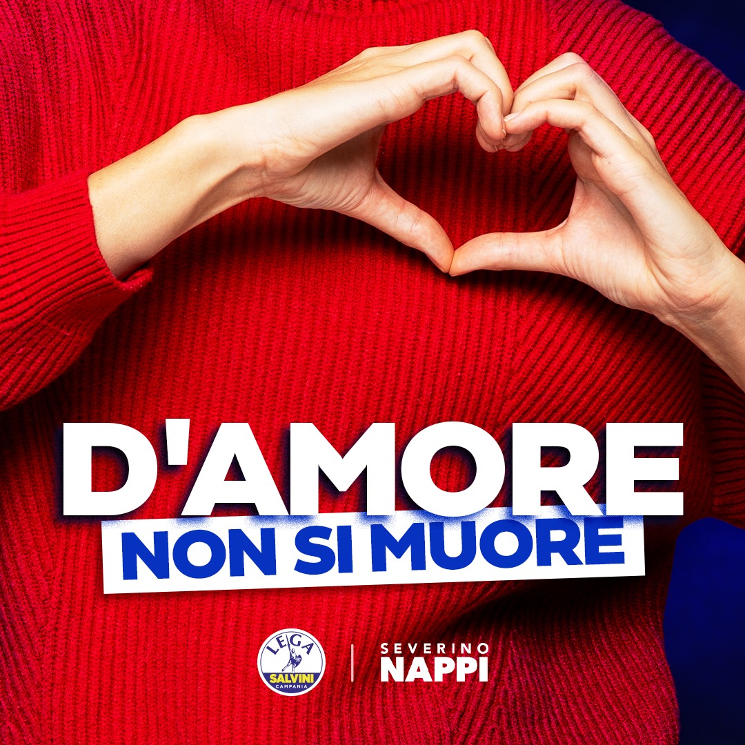 Nappi lancia la campagna contro la violenza sulle donne: “D’amore non si muore”