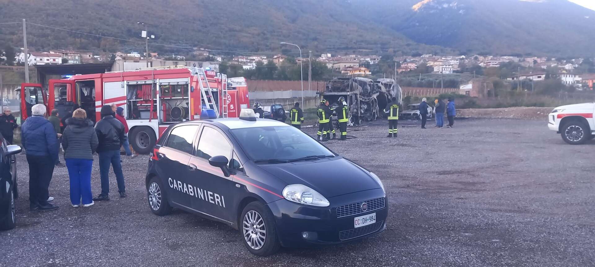 FOTO/ Valle telesina, bisarca in fiamme: al vaglio le immagini di videosorveglianza