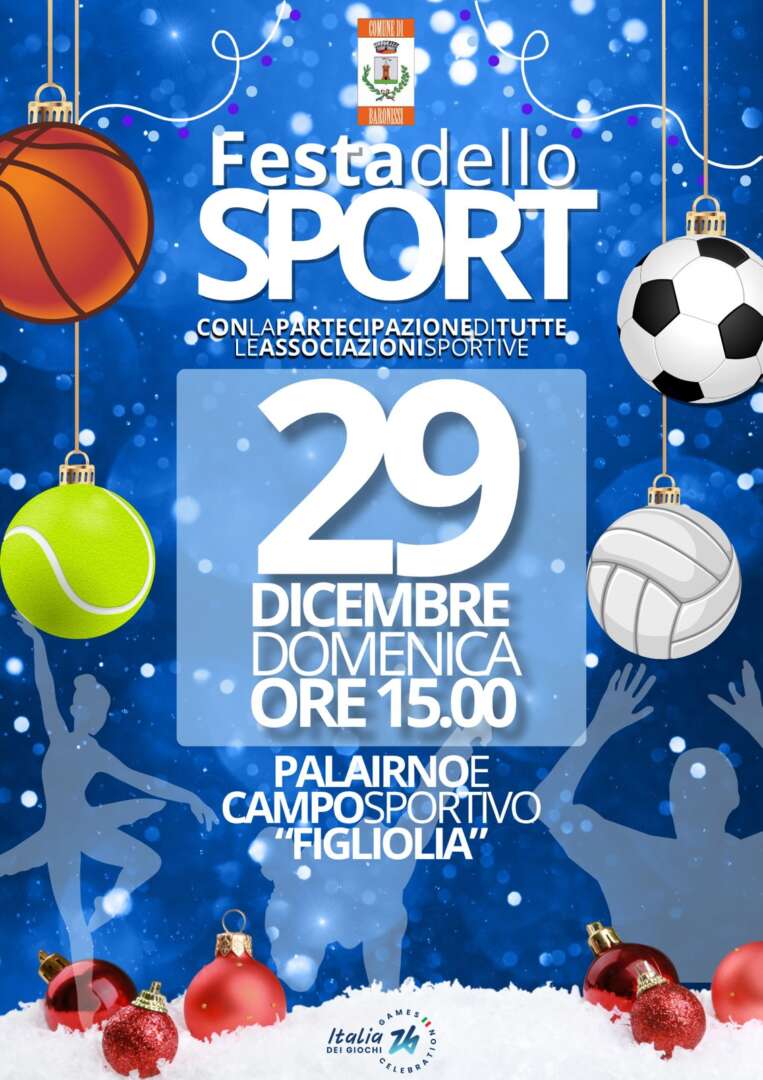 La Sindaca Anna Petta “Baronissi capitale dello sport, il 29 dicembre una giornata dedicata a inclusione e aggregazione giovanile”