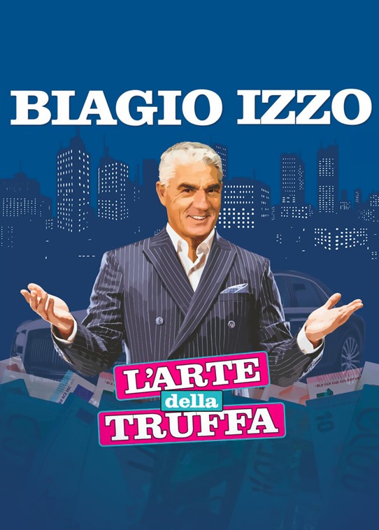 Biagio Izzo al Teatro Cilea un Natale all’insegna del sorriso con sedici spettacoli dal titolo “L’arte della truffa”