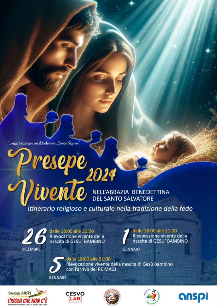 Un presepe vivente nell’Abbazia Benedettina di San Salvatore Telesino