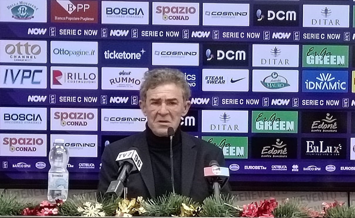 Benevento Catania, le parole di mister Auteri: “Commessi errori evitabili, Lanini non c’entra nulla con questa categoria”