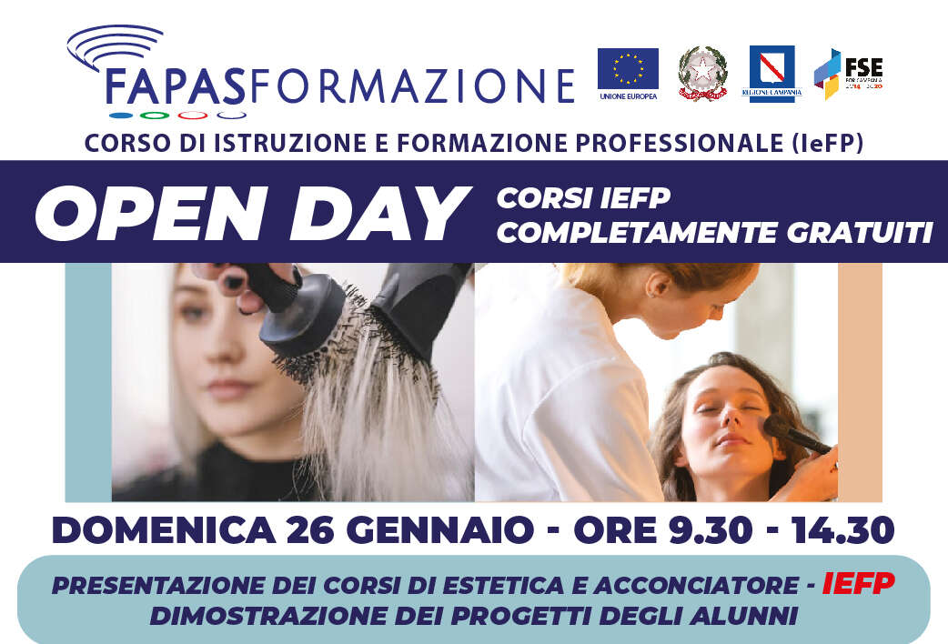 Fapas, domenica 26 gennaio l’open day presso la nuova sede