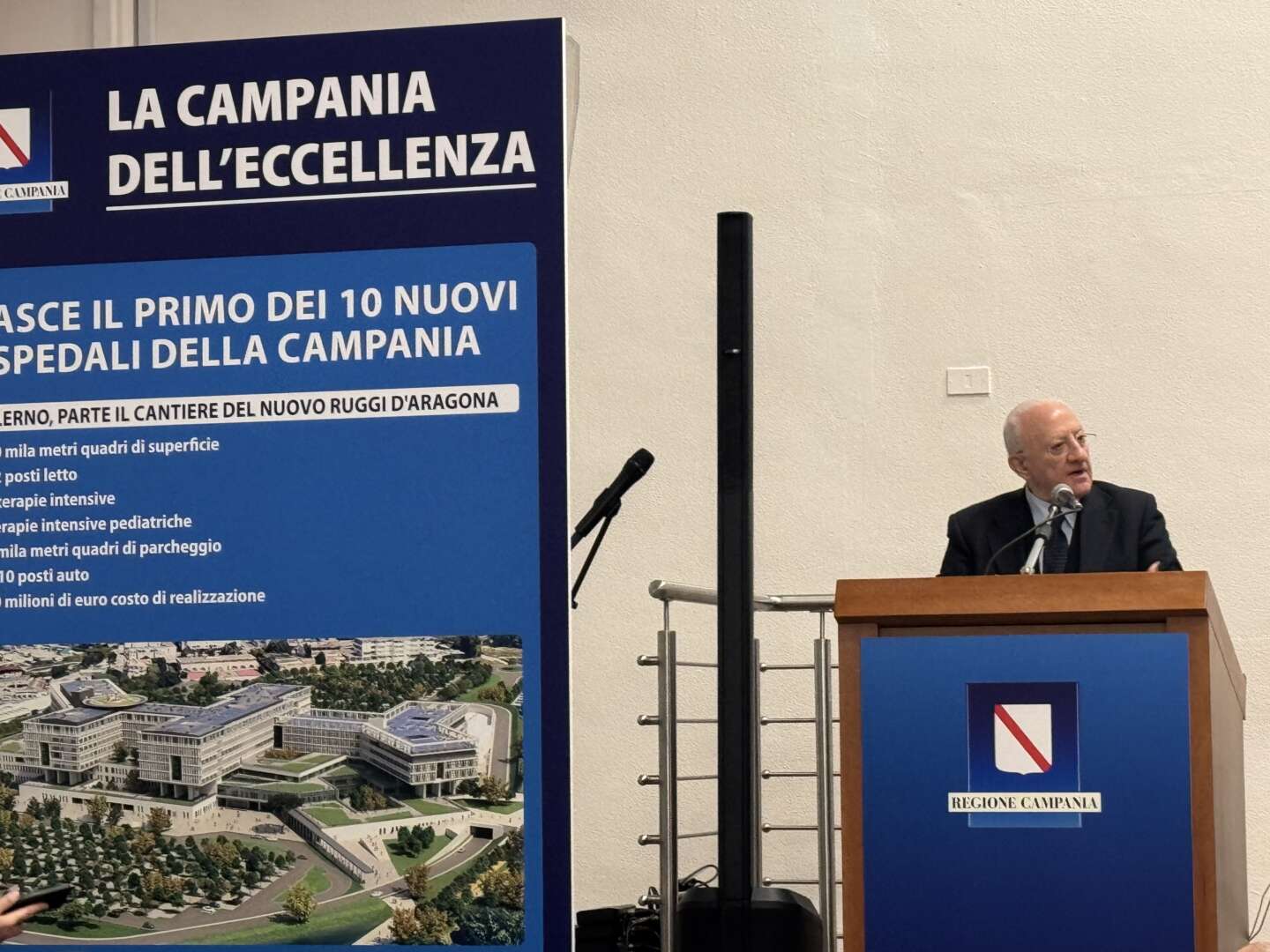 VIDEO/ Salerno, De Luca chiede tempi celeri per il nuovo “Ruggi”