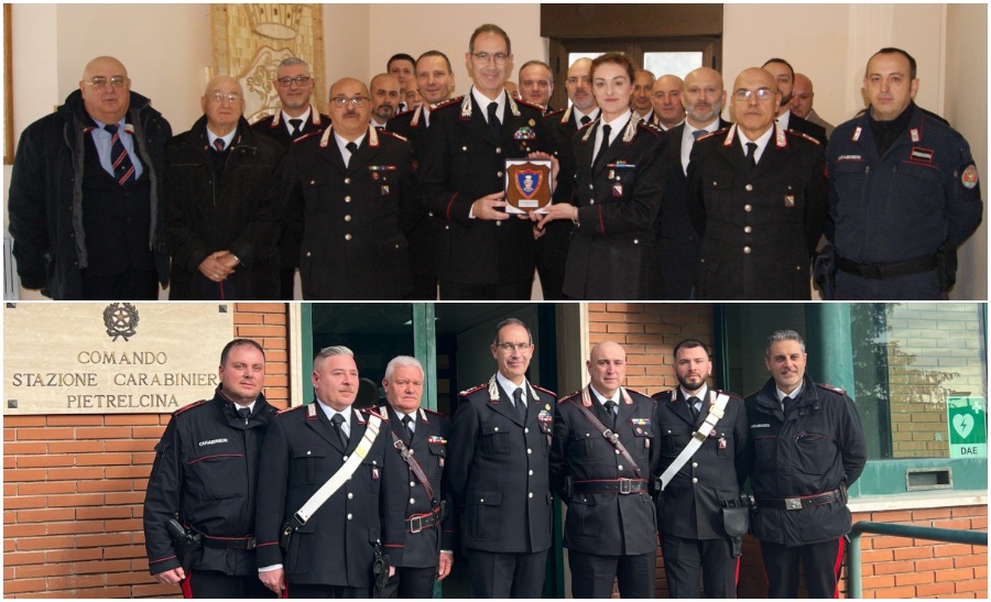 Il Generale Minicucci in visita alla Compagnia dei Carabinieri di Montesarchio e Pietrelcina