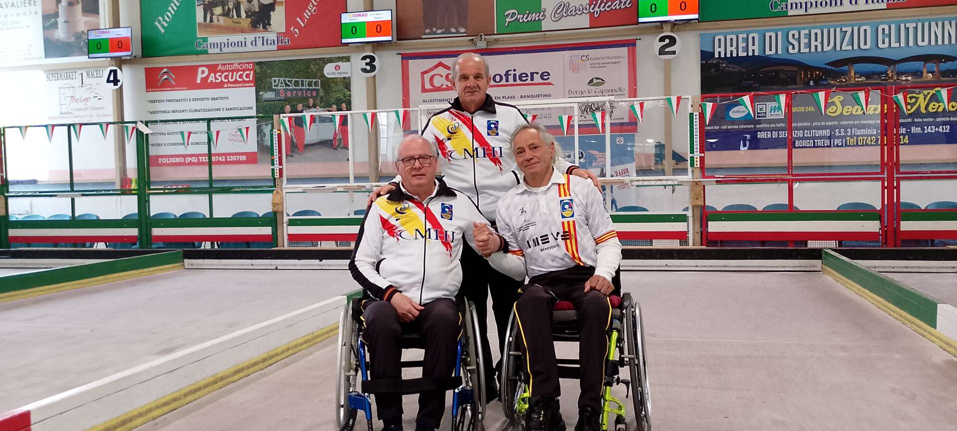 Bocce paralimpiche, i sanniti Mastrovito e Melone al Torneo di Trevi