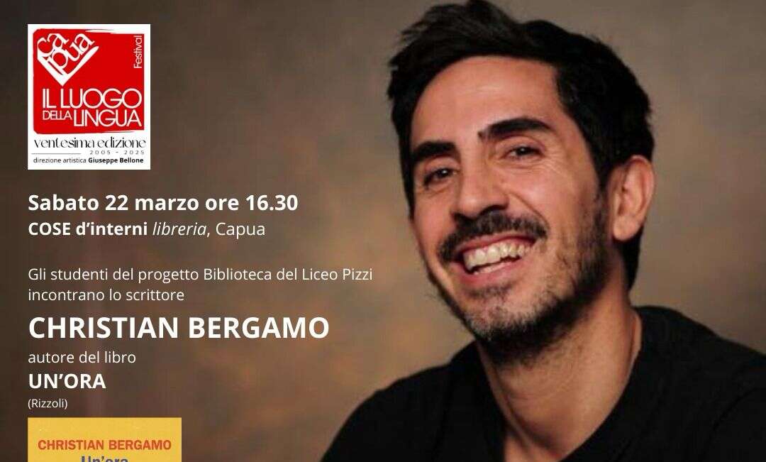 Christian Bergano presenta il suo libro “Un’ora” con gli studenti del Liceo Pizzi di Capua